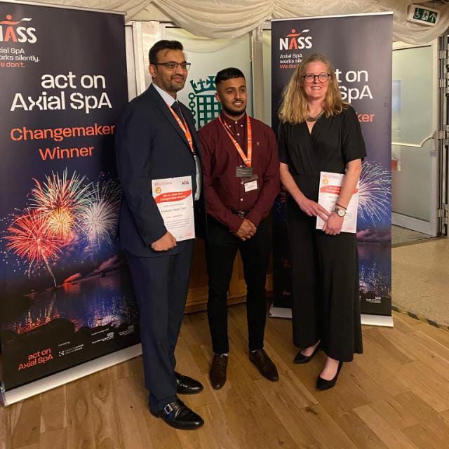 Naz with National Axial Spondyloarthritis Society